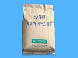 What is the role of sodium hexametaphosphate?